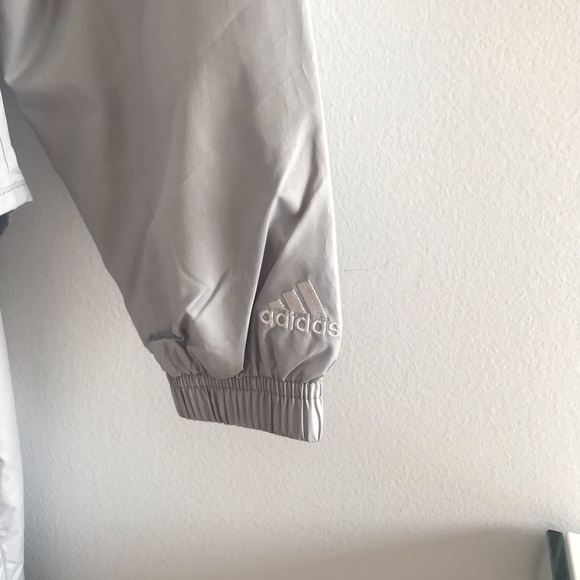 Adidas Vintage 90’s Y2K Space Grey and Black Women’s Parachute Track Sweat Suit - Picture 4 of 16